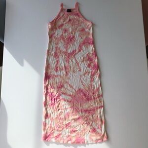 Art Class Girls Soft Ribbed Sun Dress Sz S Small 6 (6X) Pink